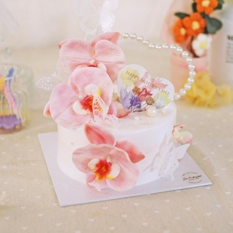 Orchid Cake 6"